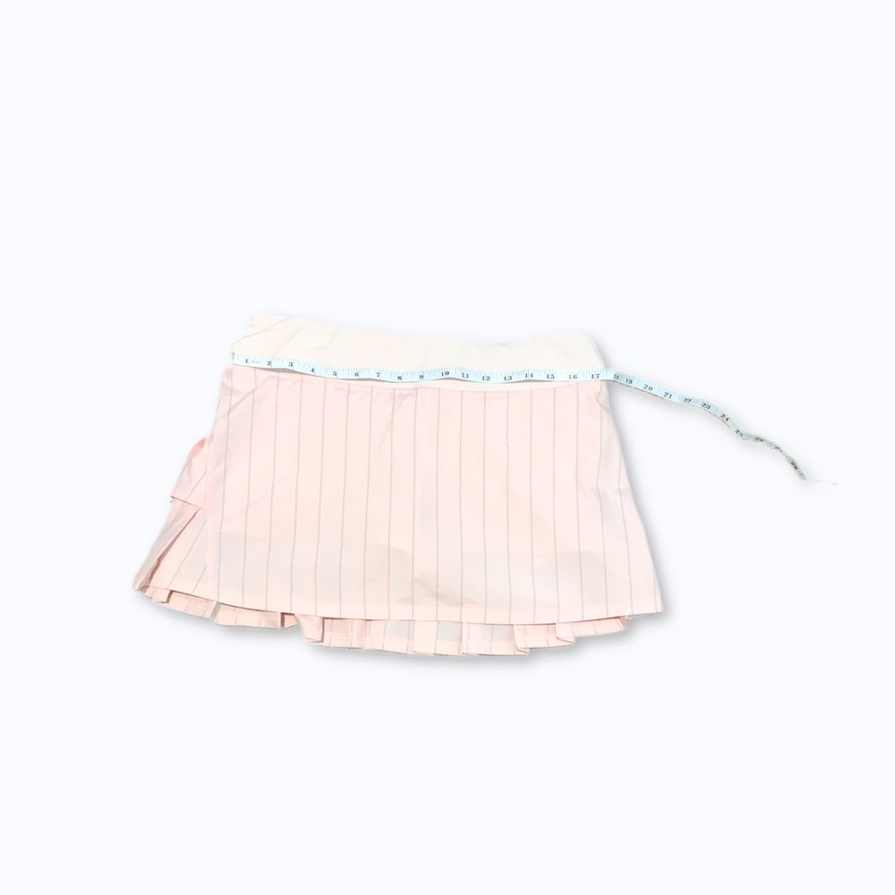 EUC lululemon athletica Light Pink Pleated Tennis Skort with Gray Stripe - Picture 10 of 11